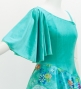 Japan Fabric One Shoulder Frill Sleeve Long Dress / Light Blue / JW004lbl