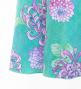 Japan Fabric One Shoulder Frill Sleeve Long Dress with Chrysanthemum Print / Light Blue / JW005lbl