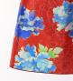Japan Fabric Long Dress with Peony Print / Red / JW008rd