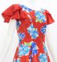 Japan Fabric Long Dress with Peony Print / Red / JW008rd