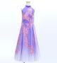 Kids Japan Fabric Long Dress with Cherry Blossom Print / Velvet / Light Purple / JWp002lpu