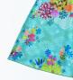 Kids Japan Fabric Long Dress with Chrysanthemum & Plum Blossom & Cherry Blossom Print / Shantung / Light Blue / JWp003lbl