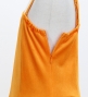 Kids Japan Fabric One Shoulder Frill Sleeve Long Dress / Orange / JWp004or