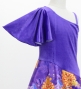 Kids Japan Fabric One Shoulder Frill Sleeve Long Dress / Purple / JWp004pu