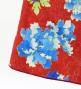 Kids Japan Fabric Long Dress with Peony Print / Red / JWp008rd