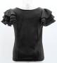 Kids Flamenco 3 frilled Sleeve Blouse  / Black / Jp181bk
