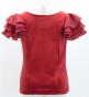 Kids Flamenco 3 frilled Sleeve Blouse  / Dark Red2 / Jp181drd2