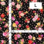 Flamenco Fabric / Rose&Carnation / JKF-079-BK