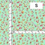 Flamenco Fabric / Rose&Carnation / JKF-079-LGR