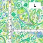 Flamenco Fabric / Paisley / JKF-081-GR