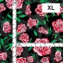 Flamenco Fabric / Rose Paisley / JKF-087-BK