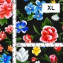 Flamenco Fabric / Floral / JKF-089-BK