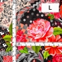 Flamenco Fabric / Patchwork Style / JKF-101-BKRD