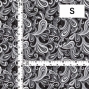 Flamenco Fabric / Paisley / JKF-105-BKGY