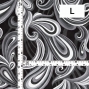 Flamenco Fabric / Paisley / JKF-105-BKGY