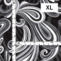 Flamenco Fabric / Paisley / JKF-105-BKGY