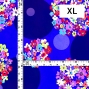 Flamenco Fabric / Floral & Dots / JKF-185-RBL