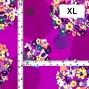 Flamenco Fabric / Floral & Dots / JKF-185-RDPU