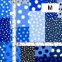Flamenco Fabric / Dots & Patchwork Style / JKF-195-BL