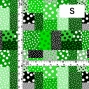 Flamenco Fabric / Dots & Patchwork Style / JKF-195-GR