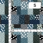 Flamenco Fabric / Dots & Patchwork Style / JKF-195-GYBL