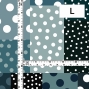 Flamenco Fabric / Dots & Patchwork Style / JKF-195-GYBL