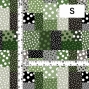 Flamenco Fabric / Dots & Patchwork Style / JKF-195-GYGR