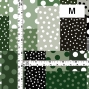 Flamenco Fabric / Dots & Patchwork Style / JKF-195-GYGR