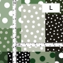 Flamenco Fabric / Dots & Patchwork Style / JKF-195-GYGR