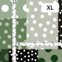 Flamenco Fabric / Dots & Patchwork Style / JKF-195-GYGR