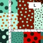 Flamenco Fabric / Dots & Patchwork Style / JKF-195-ORTBL