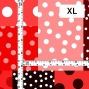 Flamenco Fabric / Dots & Patchwork Style / JKF-195-RD