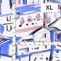 Flamenco Fabric / Townscape Pattern / JKF-197-BL