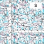 Flamenco Fabric / Townscape Pattern / JKF-197-LBL