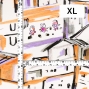 Flamenco Fabric / Townscape Pattern / JKF-197-OR