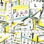 Flamenco Fabric / Townscape Pattern / JKF-197-YE