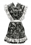 Flamenco Apron and Shawl Set / Paisley / Black / JPA-10