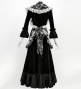 Flamenco Apron and Shawl Set / Paisley / Black / JPA-10