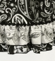 Flamenco Apron and Shawl Set / Paisley / Black / JPA-10