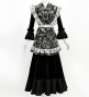 Flamenco Apron and Shawl Set / Paisley / Black / JPA-10