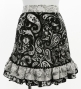 Flamenco Apron and Shawl Set / Paisley / Black / JPA-10