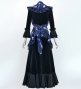 Flamenco Apron and Shawl Set / Roses / Blue / JPA-11
