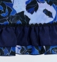 Flamenco Apron and Shawl Set / Roses / Blue / JPA-11
