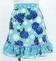 Flamenco Apron and Shawl Set / Roses & Dots / Light Blue / JPA-12