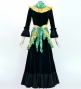 Flamenco Apron and Shawl Set / Butterfly Paisley / Green / JPA-13