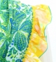 Flamenco Apron and Shawl Set / Butterfly Paisley / Green / JPA-13