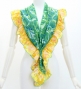Flamenco Apron and Shawl Set / Butterfly Paisley / Green / JPA-13