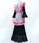 Flamenco Apron and Shawl Set / Floral / Light Blue&Pink / JPA-14
