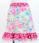 Flamenco Apron and Shawl Set / Floral / Light Blue&Pink / JPA-14