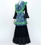 Flamenco Apron and Shawl Set / Paisley / Blue / JPA-15